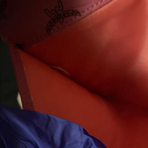 MCM Pink Envelope Clutch with Black Details GWP - Picture 6 of 17